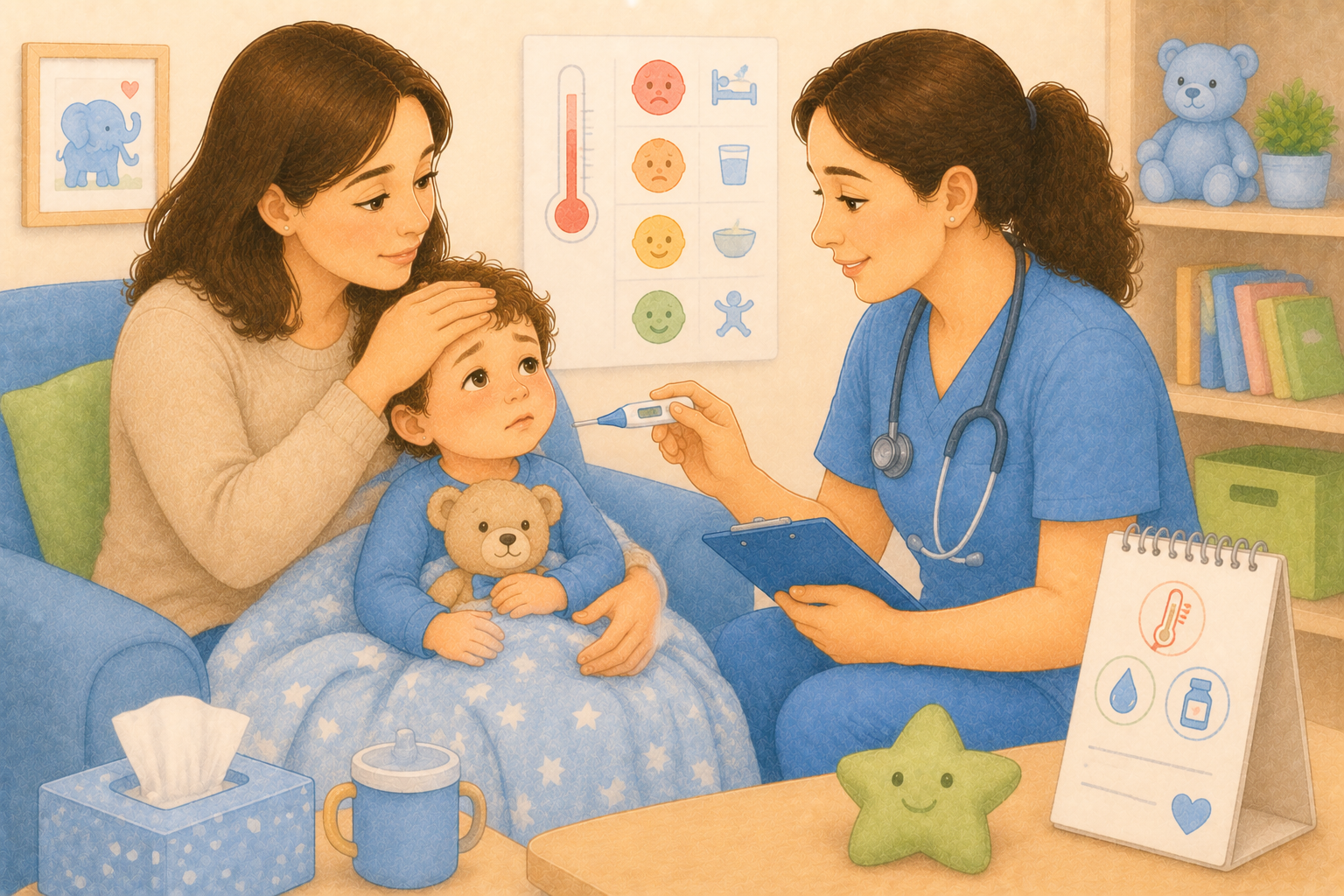 Fiebre en bebés y niños: cuándo preocuparse
