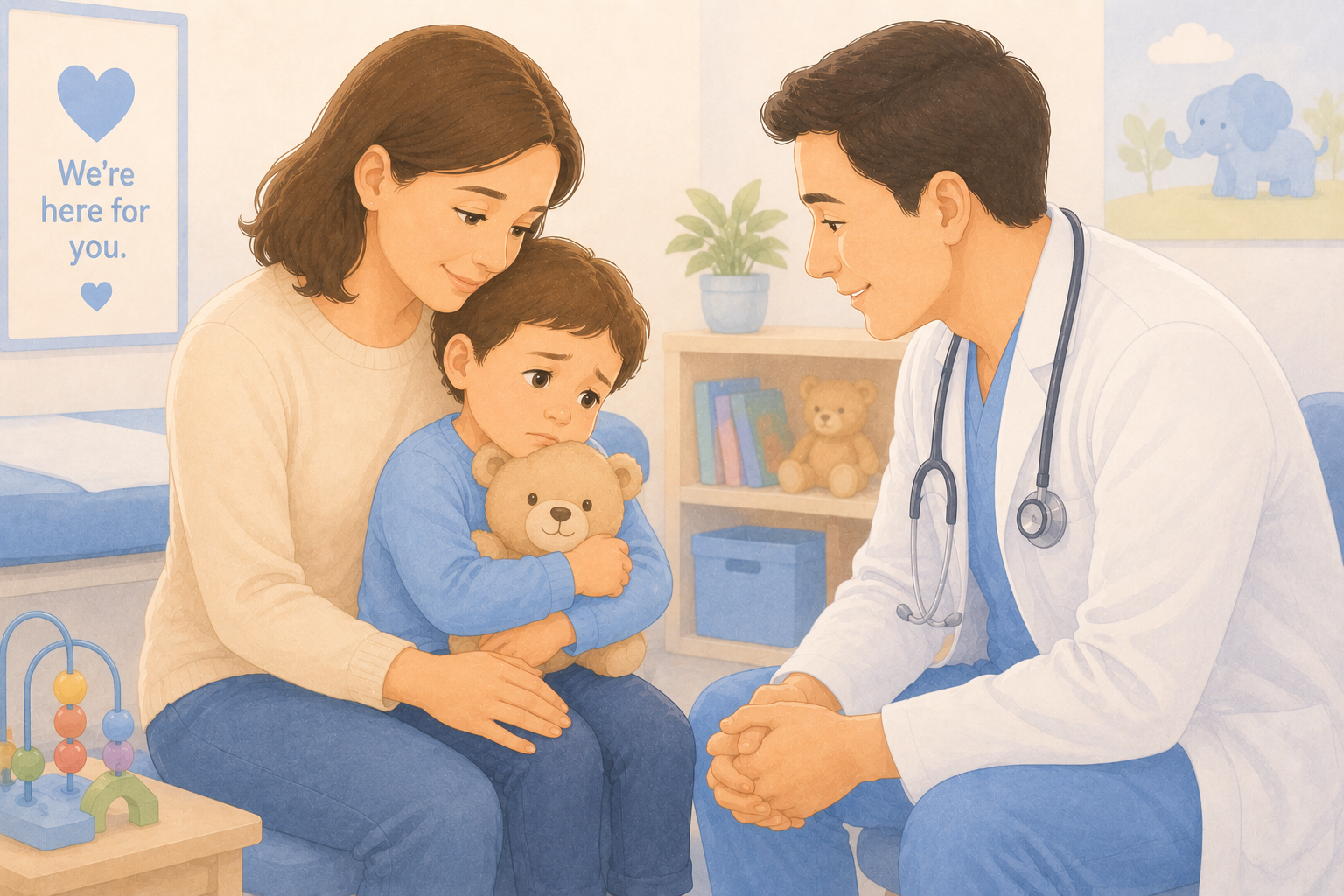 Mi hijo le tiene miedo al doctor: ¿cómo puedo ayudar?