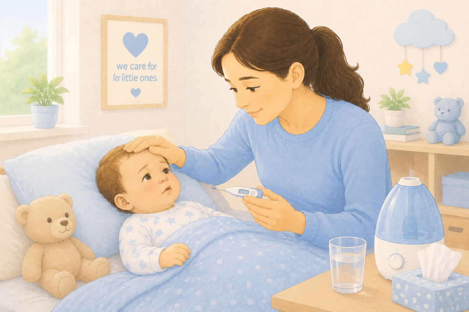 ¿Qué debo hacer si mi bebé tiene fiebre alta?